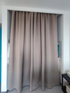 WOLTU Vorhang Blickdicht mit Ösen Thermovorhang Kälteschutz 2er Set Verdunklungsvorhänge Wärmeisolierend Gardinen , 250g/m² Dicke Thermogardine Dunkelblau, 135x225 cm Kunden-Foto 1