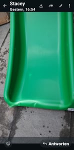 Große Gartenschaukel für 6 Kinder – Höhenverstellbare Seile und Anker, grün Kunden-Foto 4