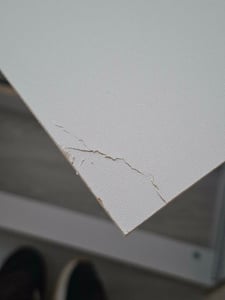 Kommode - 60x77x37 cm - Weiß - mit 3 Schubladen - stabil - modern - für Wohnzimmer Schlafzimmer Kunden-Foto 3