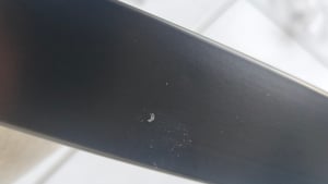 Tribesigns runder Esstisch,120 cm, für 4–6 Personen, moderner Küchentisch aus geriffeltem MDF mit Metallgestell, robustes Esszimmermöbel, Schwarzbraun Kunden-Foto 6