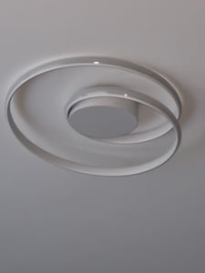 Deckenleuchten, LED Deckenleuchte, Ring-Design, Deckenlampe, Stufenlos dimmbar mit Fernbedienung, 45cm, 43W, Wohnzimmerlampe, für Wohnzimmer, Schlafzimmerleuchte, Küche, Esszimmer, Büro, Flur, Balkon, Weiß Kunden-Foto 1