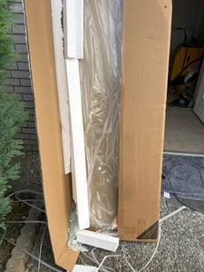Duschkabine 85x85x185 cm Schiebetür, Duschabtrennung Eckdusche Eckeinstieg ESG Kunden-Foto 1