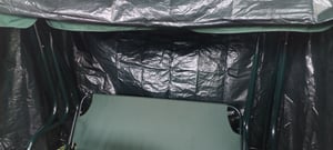 Abdeckung für eine Gartenschaukel 215x153x145cm PE Kunden-Foto 2