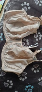 Gorsenia Dame Soft BH Bügeln nicht gepolstert Voll-Cup große Brüste K441 Luisse, Beige, 80H Kunden-Foto 2