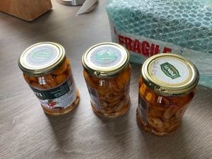 6x Ponti Funghi Prataioli alla Pizzaiola in Olio di Semi di Girasole Pizzaiola-Pilze in Sonnenblumenöl 280g Glas Kunden-Foto 1