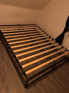 JOIEYOU lattenbodem van cederhout, 90x200 cm. Rollende lattenbodem met 23 latten en een zwart rubberen band. Opvouwbare lattenbodem, geschikt voor een gewicht tot 300 kg. Houten latten van 2 cm dik. Vervangende latten, geschikt voor de meeste bedden Klantenfoto 1