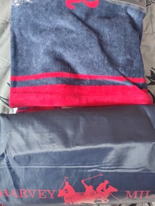 Harvey Miller Polo Club Badetuch Beachtowel mit Beutel, Strandtuch, Saunatuch Kunden-Foto 2