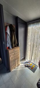 Meblando Schuhschrank Schuhregal mit 2 Klappen Schuhkipper für ca.8 paar Schuhe 92 x 50 x 28 cm Schuhkommode Sonoma-Eiche Kunden-Foto 1