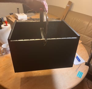 SucceBuy : Coffret de rangement miniature pour modèles à l'échelle 1000-1500, boîte de transport avec 5 étagères et 11 compartiments, vitrine pour collections (miniatures non incluses) Photo du client 1