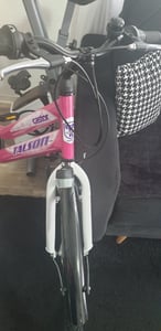 Talson City-Fahrrad 26 Zoll, 21-GG-Shimano-Schaltung mit Beleuchtung und Gepäckträger, Farbe Pink Kunden-Foto 4