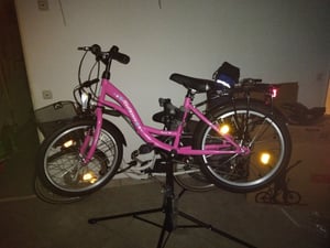 20 Zoll Mädchenfahrrad 6-Gang Shimano Kinder Fahrrad Rosa mit StVZO Beleuchtung Kunden-Foto 2