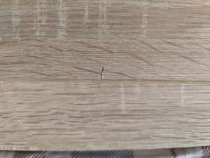 TV-Schrank 160cm breit Lowboard mit matter Oberfläche Fernsehtisch mit 2 Türen und 2 Regalen, aus laminiertem Board graphit Eiche Kunden-Foto 2