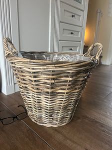 Henkel Pflanzkorb aus Weide - natur - Größe: 45 cm (XL) Kunden-Foto 1