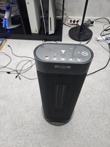 Brandson 2000W Keramik Heizlüfter mit Fernbedienung, 80° Oszillation, Überhitzungsschutz, Automatische Abschaltung, Umkippschutz, 1-7h Timer, 2 Leistungsstufen, Weiß Kunden-Foto 1