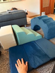 AIYAPLAY Kinder Schaumstoff Bausteine 7er Set Riesenbausteine Klettern Bunt Kunden-Foto 1