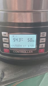 Sistema de elaboración de cerveza eléctrico VEVOR, olla de 35 litros, sistema de elaboración de cerveza completo con bomba, equipo de cocción con panel de control, modo automático/manual, potencia de 100-1800 W, temperatura de 25-100 °C, temporizador de 1-180 minutos, memoria de recetas Foto del cliente 3