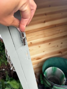 Outsunny tuinkast, tuinhuis met 2 deuren, asfalt dak, grenenhout, grijs en wit Klantenfoto 5