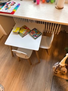 KESPER® Kindertisch mit 2 Stühlen mint – Kindersitzgruppe | Kindermöbel-Set für Kinderzimmer & Spielbereich | 3-teilig 1773313 Kunden-Foto 10