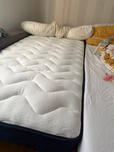 Matratze 90x200 cm, 22 cm, 7-Zonen Taschenfederkern, H3 Härtegrad, ausgewogene Festigkeit, orthopädisch, anti-allergisch, Kunden-Foto 2