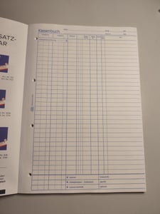 Avery Zweckform® 1226 1226 Pokladničná kniha - počítačová, A4, recyklovaný, modrý papier, 100 listov Fotografia od zákazníka č. 2
