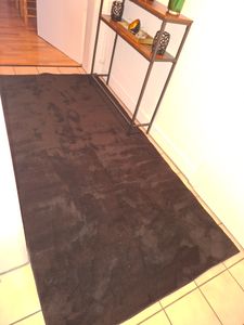 Teppich Wohnzimmer Kurzflor Waschbar Einfarbiges Muster Weich Rutschfest Modern Grösse 300x400 cm Kunden-Foto 1