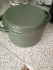 GSW Gusseisentopf 21 cm, 3,8 Liter, weiß, Emaillebeschichtung, Backofengeeignet, für alle Herdarten Kunden-Foto 3
