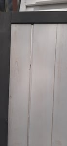 Mucola Gerätehaus Geräteschuppen Gartenschrank Geräteschrank XXL Holz Gartenhaus Schuppen Garten Stauraum Haus Schrank - Weiß/Grau Kunden-Foto 2