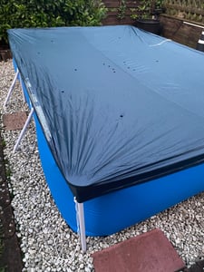Intex Rectangular Pool Cover - Poolabdeckplane - 300 x 200 cm - Für Rectangular Frame Pool Kunden-Foto 3