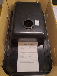 Einbauspüle Küchenspüle Spüle Granit Mineralite 86 x 50 Schwarz Respekta Denver Kunden-Foto 2
