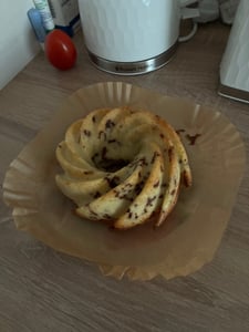 2x Silikon Gugelhupf Rot + 1x Teigschaber Kuchenform Backform Tortenform Brotform Kuchen Kunden-Foto 1