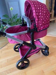 Bayer Design 18433AA Kombi-Puppenwagen Neo Vario mit Tasche, wandelbar als Jogger, verstellbarer Griff, schwenkbare Vorderräder, jeans-grau Kunden-Foto 2