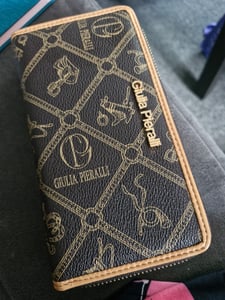 Giulia Pieralli Damen Geldbörse Geldbeutel Brieftasche Portmonee XXL CAFFE-CREMA (02A) Kunden-Foto 1