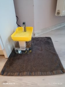 1,5 l Haustier-Trinkbrunnen, 2,5 W Katzenbrunnen, Wasserbrunnen aus Kunststof für Haustiere - PETSPRINGLE Kunden-Foto 1