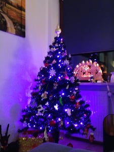 Weihnachtsbaum künstlich Baum Christbaum Tannenbaum 120cm weiß Kunden-Foto 1