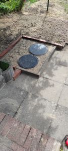 Drainageschacht DN425 0,5m mit Anschluss 2xDN110 Deckel Sickerschacht KG Schacht Kontrollschacht KG Rohr Drainage Dachrinne Kunden-Foto 2
