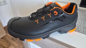 Uvex 65022, Unisex, Erwachsener, Sicherheitsschuhe, Orange, Schwarz, ESD, S3, SRC, Speed-Schnürsenkel Kunden-Foto 1
