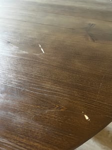 120 cm Esstisch Massivholz, runder Küchentisch, Landhausstil für 4 Personen, rustikaler Tisch mit stabilem Gestell Esszimmer, warme Eichenoberfläche Kunden-Foto 5