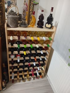 vidaXL Stojak na wino 67,5x25x60 cm lite drewno sosnowe Zdjęcie produktu od klienta nr 1