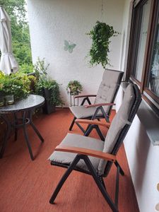 GO-DE Textil, Sesselauflage Hochlehner, 2er Set, Farbe: grau, Maße: 118 cm x 48 cm x 5 cm, Rueckenhoehe: 70 cm Kunden-Foto 2
