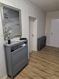 vidaXL Radiatoromsluiting, antraciet, 152x19x81,5 cm, MDF Klantenfoto 2