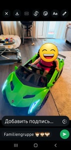 Lamborghini Veneno Kinder Elektroauto 12V (1–6 Jahre) – Offiziell Lizenziert, mit Fernbedienung, 4 Motoren, EVA-Reifen & Ledersitz – Kinder Elektrofahrzeug Rosa Kunden-Foto 1