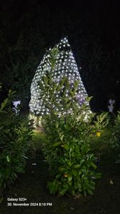 1.5X1.5M 96LED Lichtervorhang Lichterkette 8 Lichtmodi Wasserdicht Weihnachtslicht Party Garten Lichternetz, Warmweiß Kunden-Foto 5
