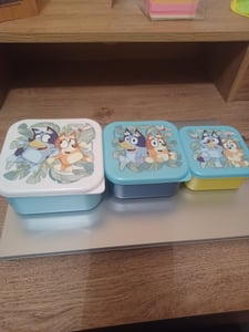 Boîte à goûter Bluey, 3 en 1 Photo du client 2