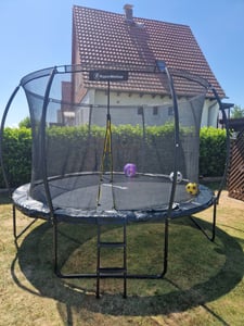 HyperMotion detská XL záhradná trampolína - 305 cm 10FT - s rebríkom a vnútornou sieťkou - pre dom a záhradu Fotografia od zákazníka č. 7