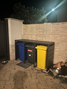 PPbin | BINBOX box na popelnice 2x 120L | Antracitová RAL 7016 | Pozinkovaná ocel Fotografie od zákazníka č. 1