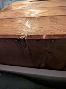 4er set Holzkiste Holzbox Vintage Ocker passend für Ikea Kallax und Expeditregale Kunden-Foto 1
