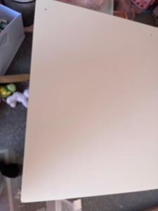 SoBuy® Schreibtisch mit 3 Ablagen,Arbeitstisch.Computertisch,Bürotisch,FWT35-W Kunden-Foto 4