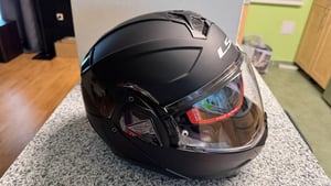 LS2 FF910 Casco ribaltabile Advant II, nero opaco, L (59/60) Foto del cliente 2