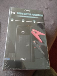 Olvy Luftkompressor, Mini Reifenpumpe 7000mAh, Elektrischer Kompressor Fahrradpumpe Elektrische Luftpumpe Mini-Kompressor Auto Fahrrad Bälle Powerbank Kunden-Foto 1