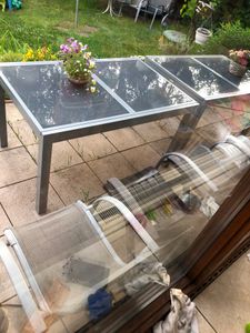 Merxx Gartentisch ausziehbar 120/180 x 90 cm - Aluminium Kunden-Foto 1